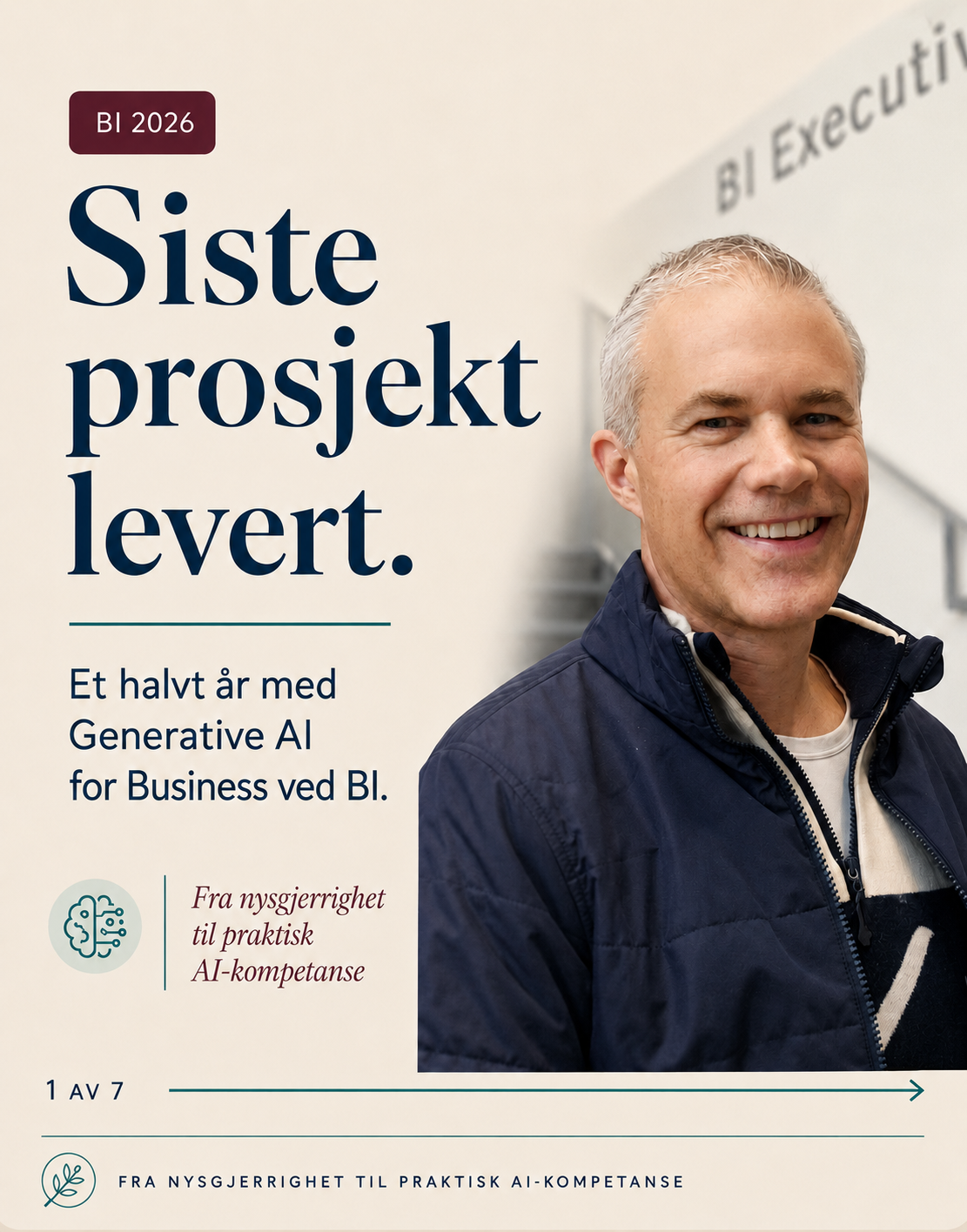 Ferdig, men akkurat startet