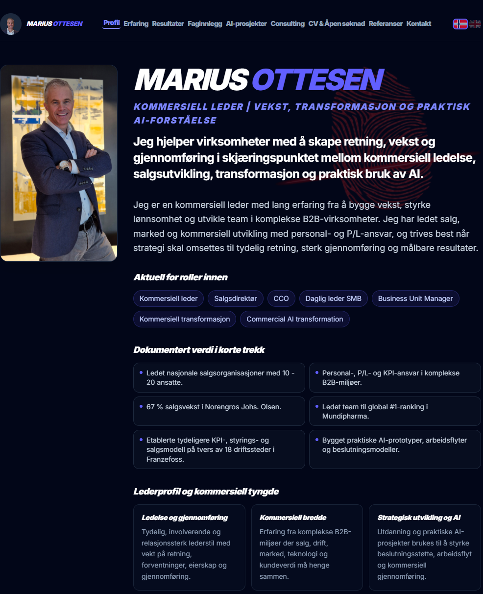 Fra koding i 1999 til AI-revolusjon i 2026 – ny hjemmeside og nytt consultingselskap!