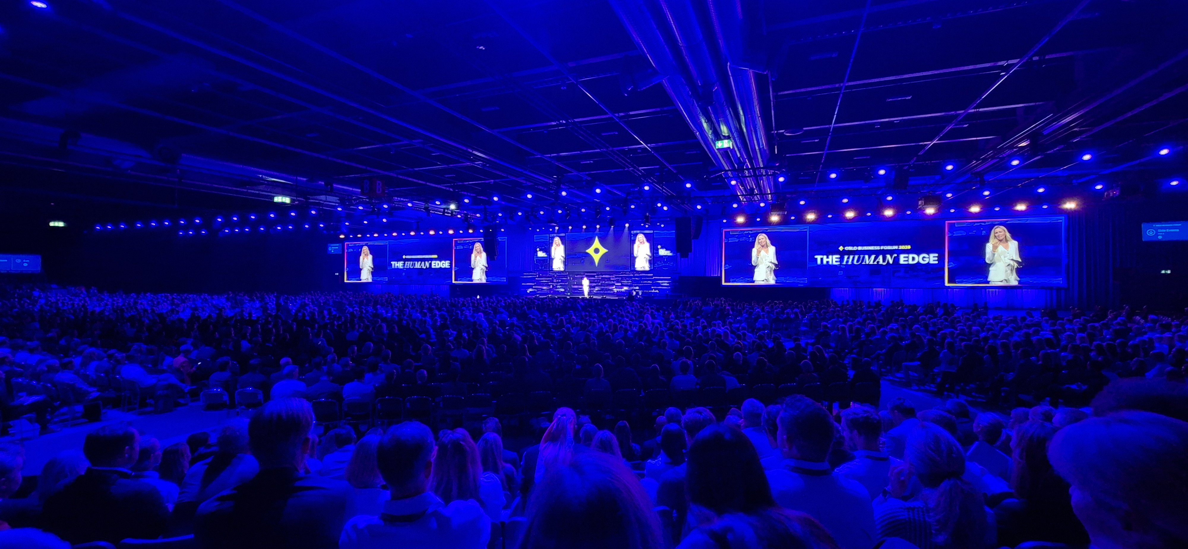 Oslo Business Forum 2026 – The Human Edge, auditorium and stage.